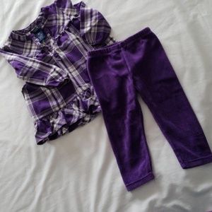 Chaps Purple 2 PC set
